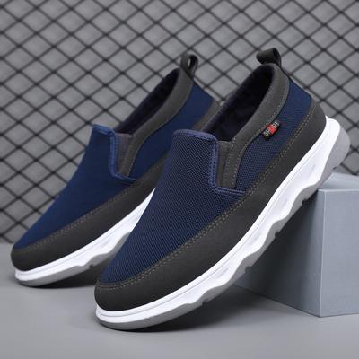 Herren Stoffschuhe im alten Pekinger Stil mit einem Riemen, lässige Schuhe für Männer mittleren Alters und alte Väter, trendige, vielseitige Laufschuhe für ältere Menschen