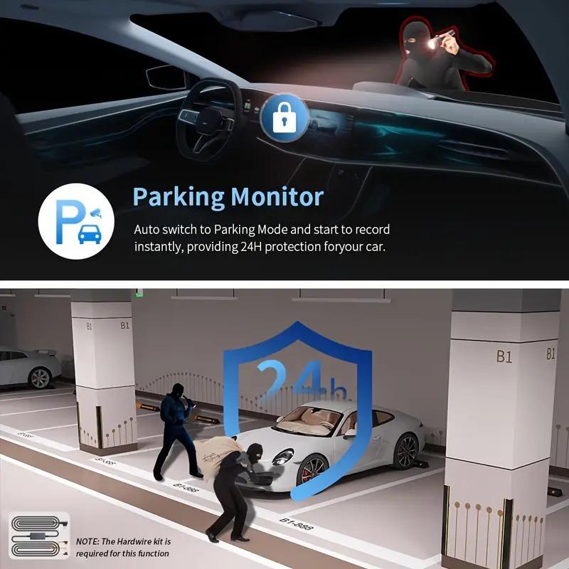 4 Channel WIFI Dash Cam for Cars GPS Video Recorder 1080P Car DVR Rear View Camera Night Vision Black Box Car Accessories