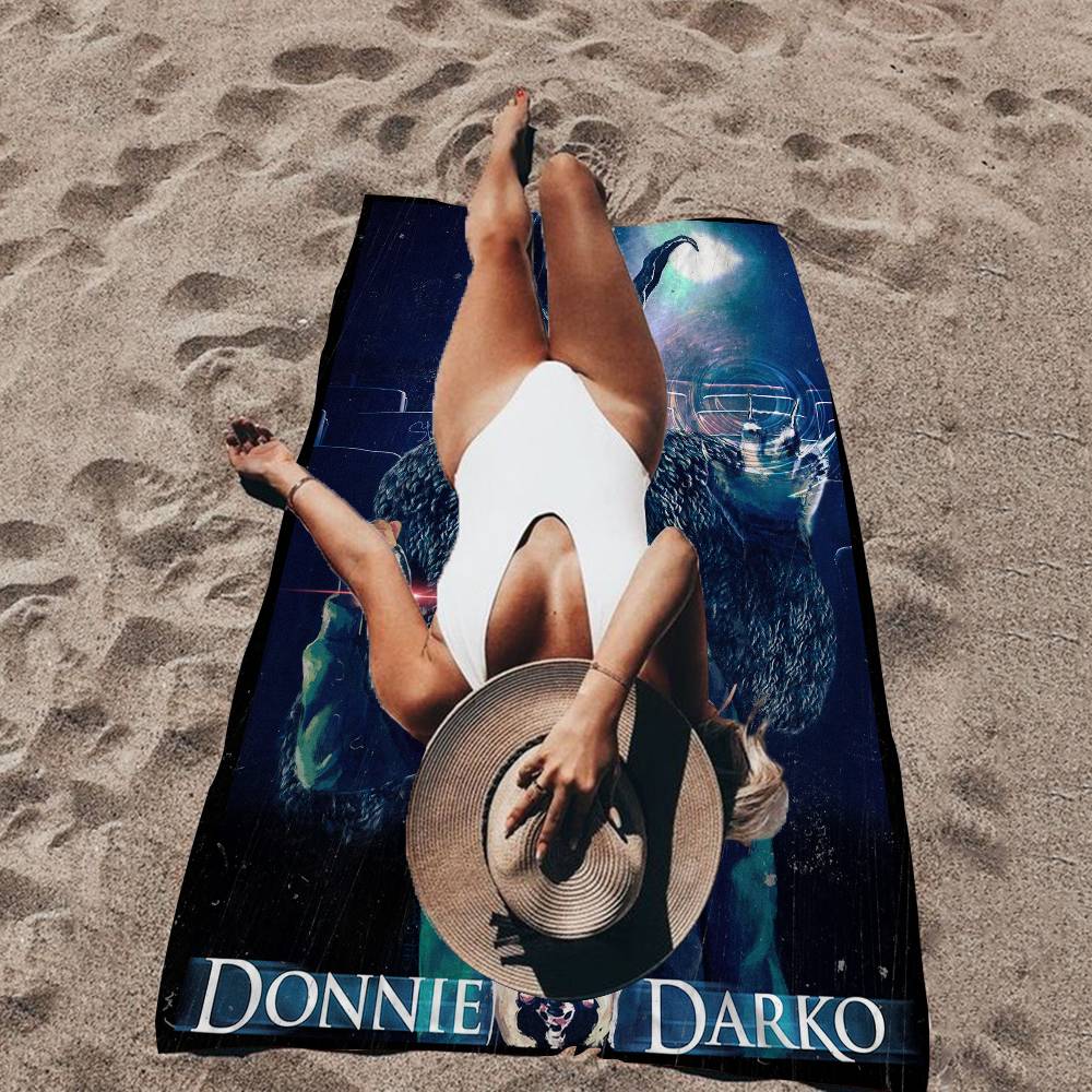 D-Donnie D-Darko Movie Anime Beach Swimming Towel Soft Absorbent Washcloth Children's Gifts for Kids Travel Camping Gym