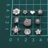 DIY Alloy Beads: 10 Styles of Animal, Turtle, Plant, Flower, and Heart Connectors for Bracelets