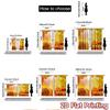 2pcs, 2D FLAT PRINTING Curtains (Without Rod) Autumn Harvest(1) Festive Fashion Curtains Prints Light Filtering Curtains Art