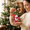 Cute Cartoon Hanging Ornaments for Party 26Pcs Christmas Alphabet Ornament Set, 2D Acrylic A-Z Letters with Decorative Holiday Gift Tags Friends Santa