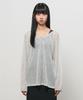 GENERALIDEA See-Through Neck String Knit Pullover [Light Grey] / Gf2Lkp543