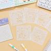 6Sheets Cute Hollow Out Capybara Painting Dies Stamps Stencils Diy Scratch Stamp Painting Template Hand Painting Template