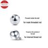 F136 Titanium Alloy Round Ball Stud Earrings for Cartilage, Lip, Tongue, and Eyebrow with External Thread Replacement Ball Accessories