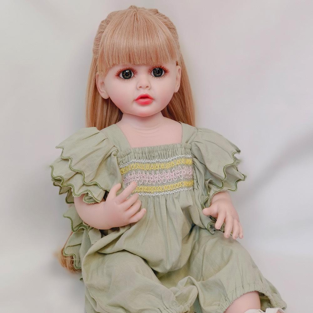 

Говорящая кукла реборн, говорящая реалистичная кукла-младенец Russian pronunciation 55CM зелёный