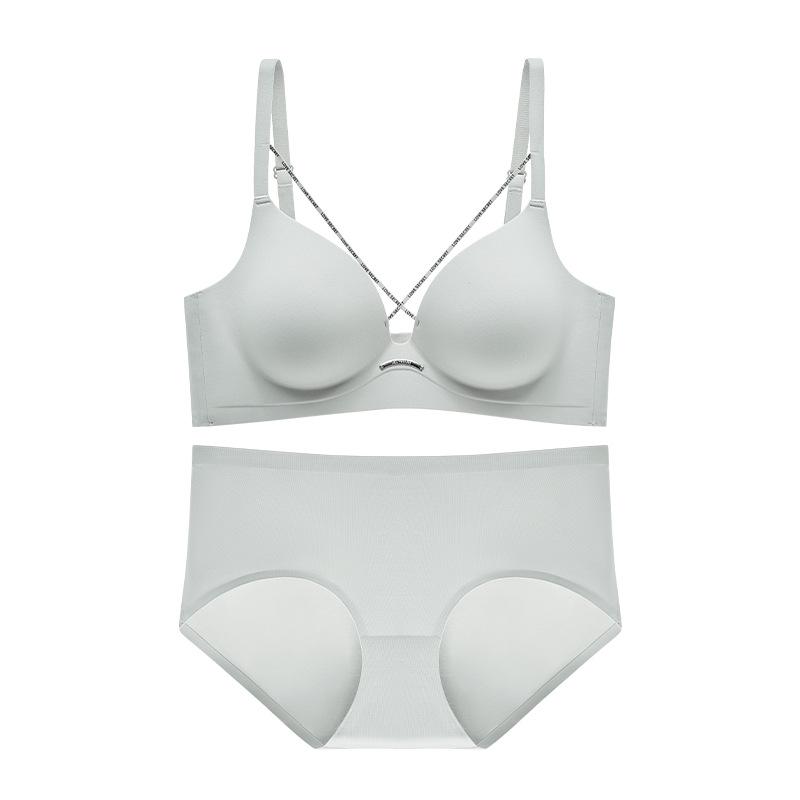 Leopard Print Wire-Free Push-Up Bra with Anti-Sagging Side Support