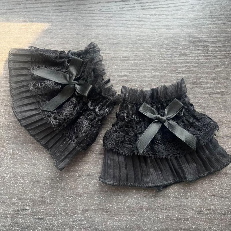 Elegant Lace Bowknot Arm Sleeves For Nails Photography Styling Fashionable Cuffs Sleeves Armwear Cosplay Accessories