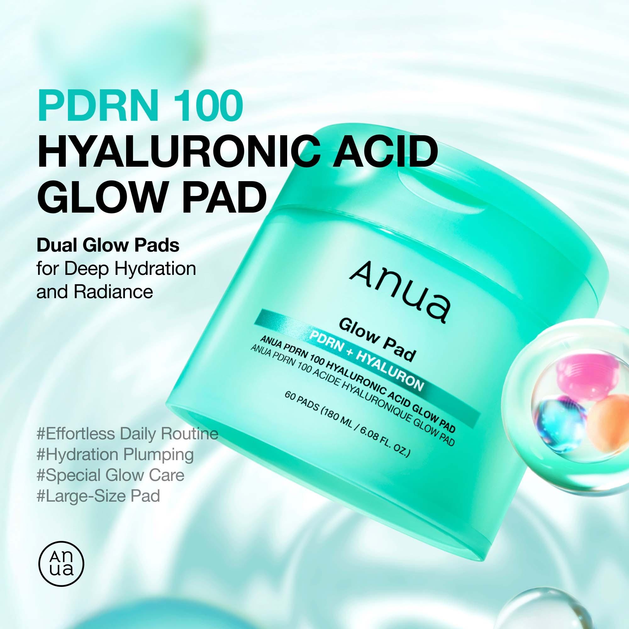 PDRN 100 Hyaluronic Acid Glow Pad 60 ea