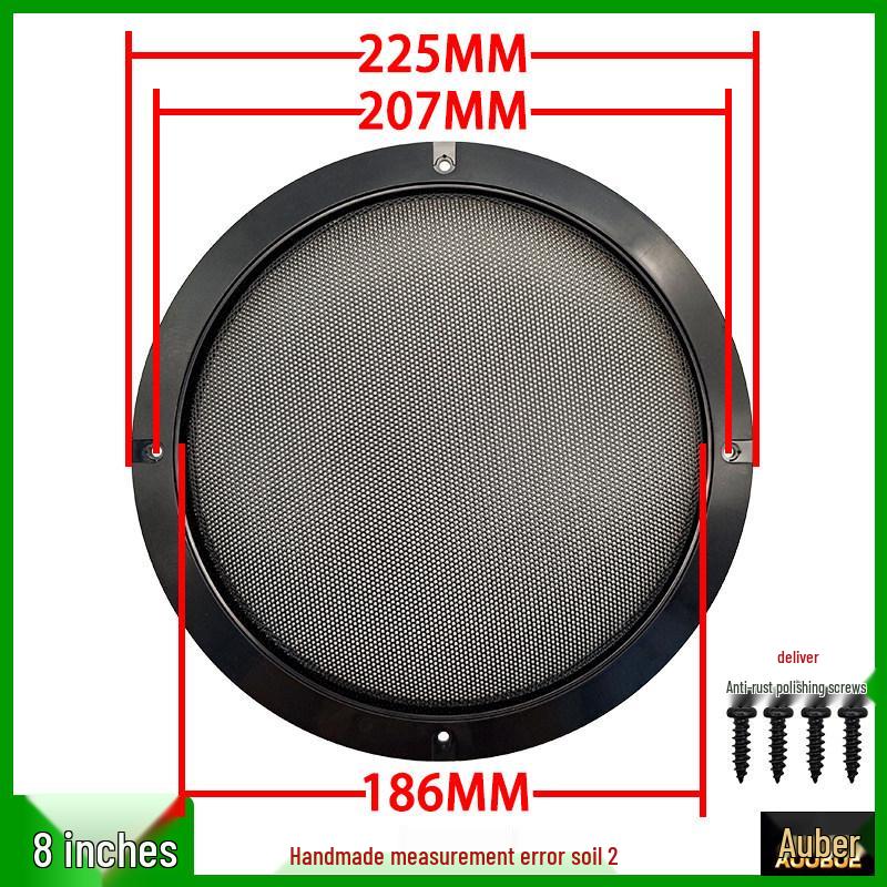 Speaker Grille Metal Mesh Dustproof Covers: 2-10 Inch Sizes for Car Speakers
