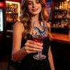 Küsten-Wohnkultur Meeresleben Weinglas, 3D Ozean-Thema Borosilikatglasbecher, Künstlerische Kreatur Einzigartiger Kelch für Cocktails Und Raffinierten Eiskaffee