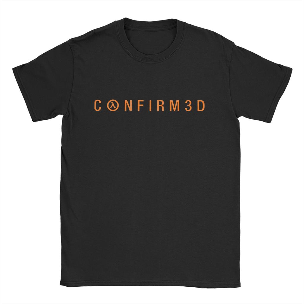 Half life 3 T-Shirts Unisex Damen 100% Baumwolle Freizeit-T-Shirts Rundhals-T-Shirts Kurzarm Kleidung Geburtstagsgeschenk