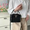 Premium texture solid color versatile box bag women's summer new large-capacity commuter bag niche design messenger bag