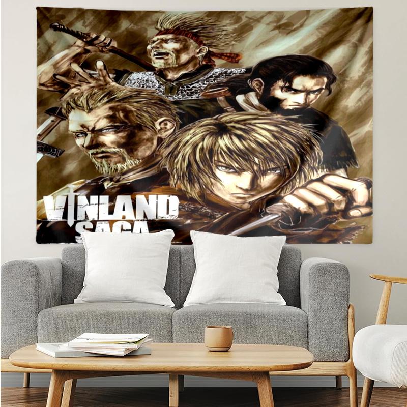 Vinland Saga Wall Hanging Tapestry Wall Cloth Tapestries Decor Wall Bedroom Decoration