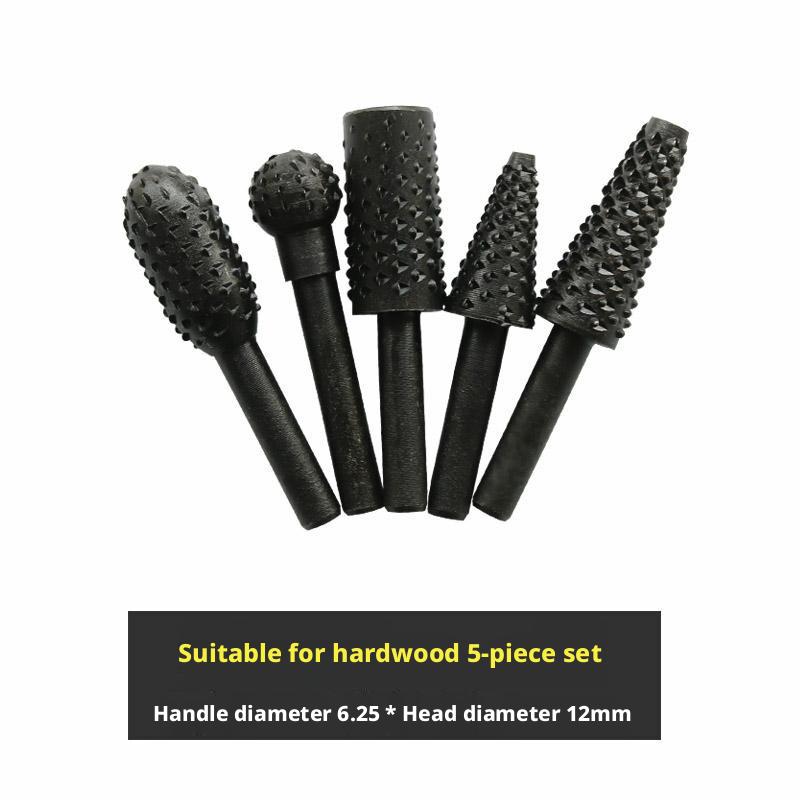 

5PCS Metal Steel Files Set Textured Grinding Heads for Soft Metal Deburring Reaming