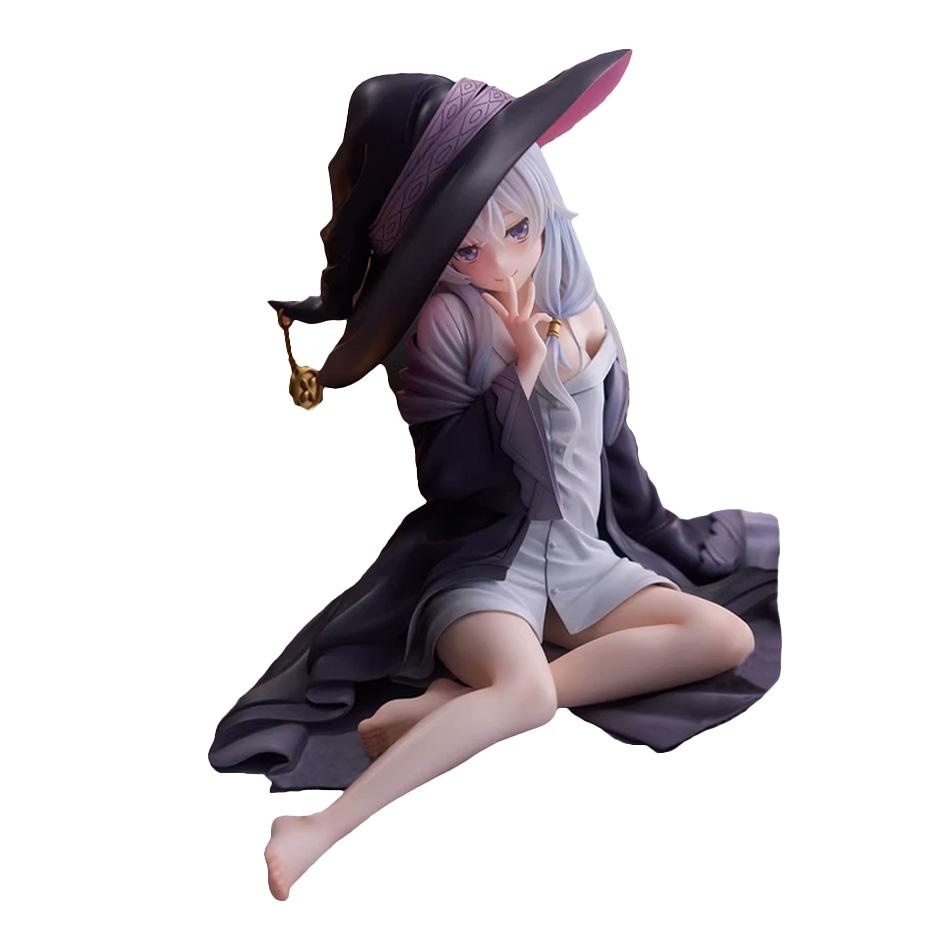 Anime De Dwalende Heks: De Reis van Elaina Figuur Elaina Pyjama Zittende Houding Actiefiguur PVC Model Speelgoed Collectie