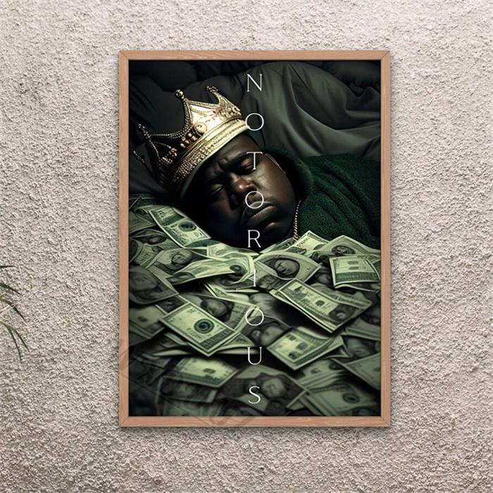 

Хип-хоп рэпер Бигги Смоллс MF Doom Музыка Абстрактное искусство Домашний декор стен Фотографии Комната Гостиная Печать на холсте Эстетика Плакат Подарок 21x30cm No Frame