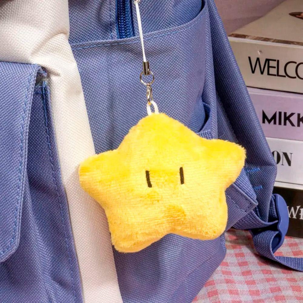 

Мягкая плюшевая игрушка с желтыми звездами, плюшевая подвеска со звездами, желтый маленький брелок со звездами, подарок для девочек Style 1