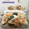 Flower Bird Pattern Bedding Quilt Set  Home Decoration  Gift (1 * duvet cover + 2 * pillowcase  without core)