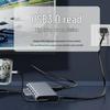 11-in-1 USB-C Docking Station: HDMI, Card Reader, VGA, Ethernet, Screen Mirroring for Laptops and Phones