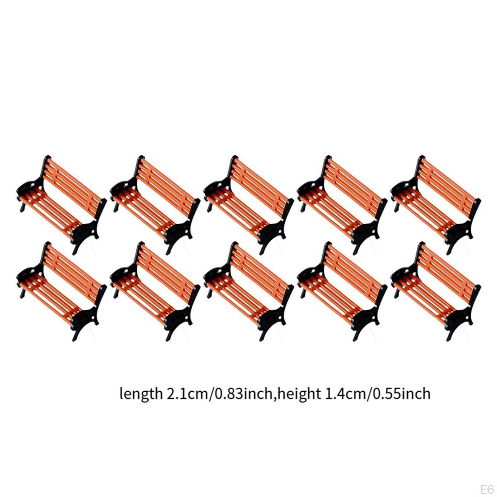 Miniature Bench for Dollhouse, Fairy Garden Accessory, Micro Landscape Item Display