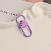 Zinc Alloy Keychain Doll with Colored Baked Paint – DIY Jewelry Accessory with 3cm Small Door Buckle