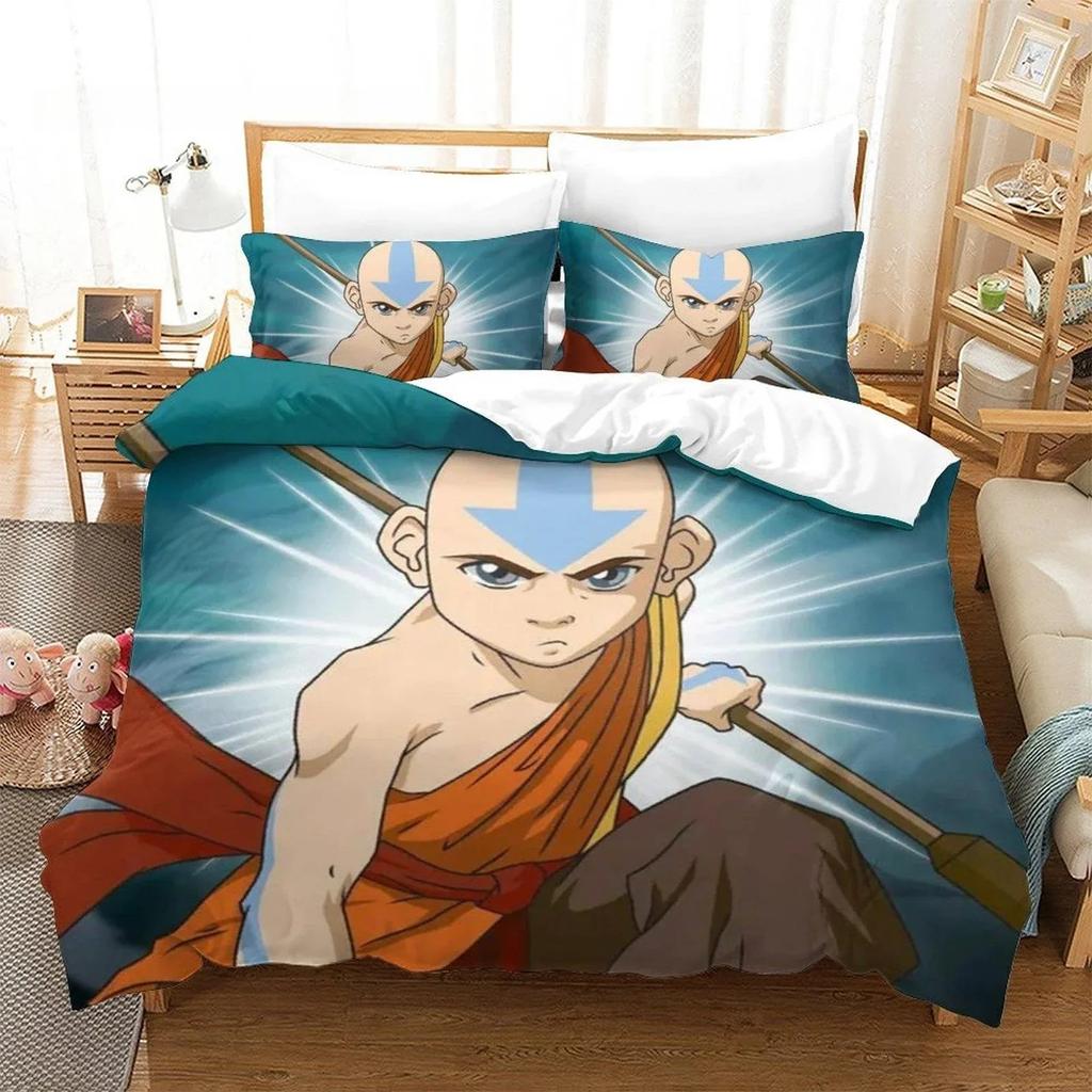 New Avatar The Last Airbender Beding Set Single Twin Ful Quen King-Sized Dimensionsd Dimensions Bed Linen Set Adult People Bedrom Duvet cover Sets