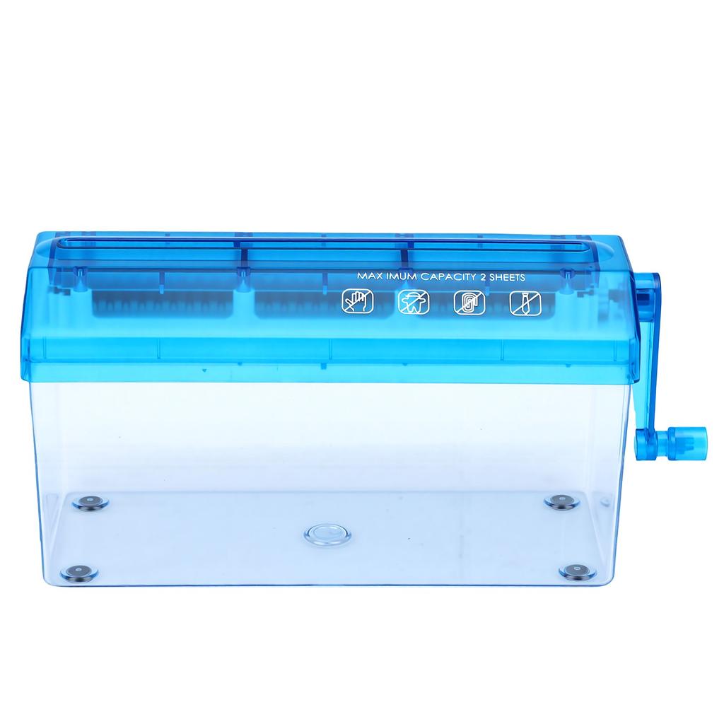 A4 Paper Manual Shredder 3L Capacity Portable Compact Documents Paper Hand Shredder for Home