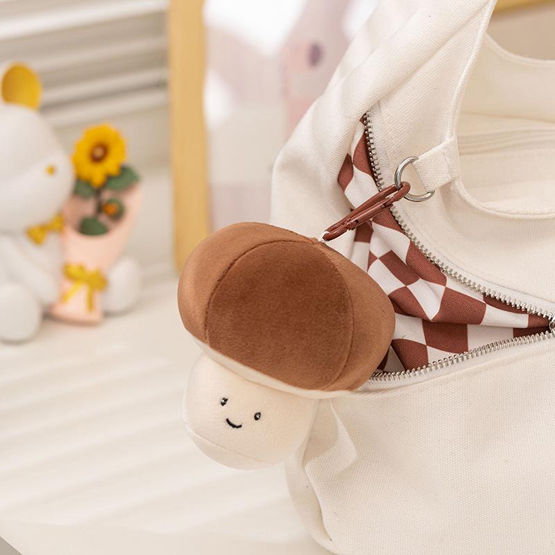 Adorable Animal Vegetable Plush Keychain Charm - Cute & Funny Bag Accessory Doll
