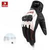 Motorcycle Riding Gloves Four Seasons Summer Unisex Carbon Fiber Touchscreen Shockproof Breathable Motorcycle Rider Gloves