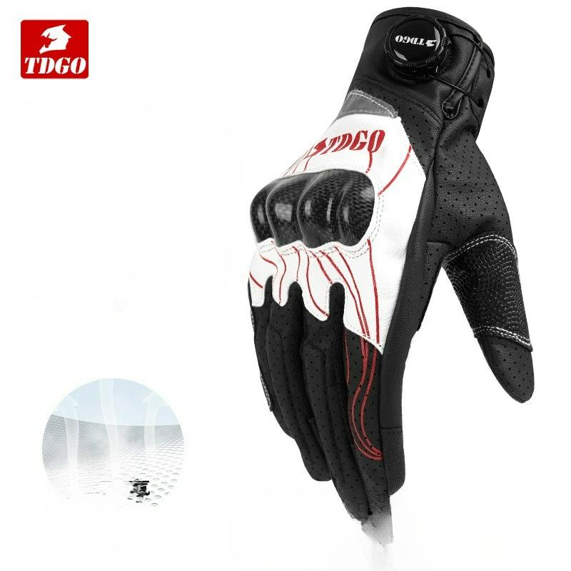 Motorcycle Riding Gloves Four Seasons Summer Unisex Carbon Fiber Touchscreen Shockproof Breathable Motorcycle Rider Gloves