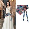 Triangular Scarf with Vintage Ethnic Print Cashew Flower Design for Women Adds Unique Fashion Flair