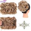 LARGE Comb Clip In Curly Hair Extension Synthetic Hair Pieces Chignon Women Updo Cover Hairpiece Extension Hair Bun