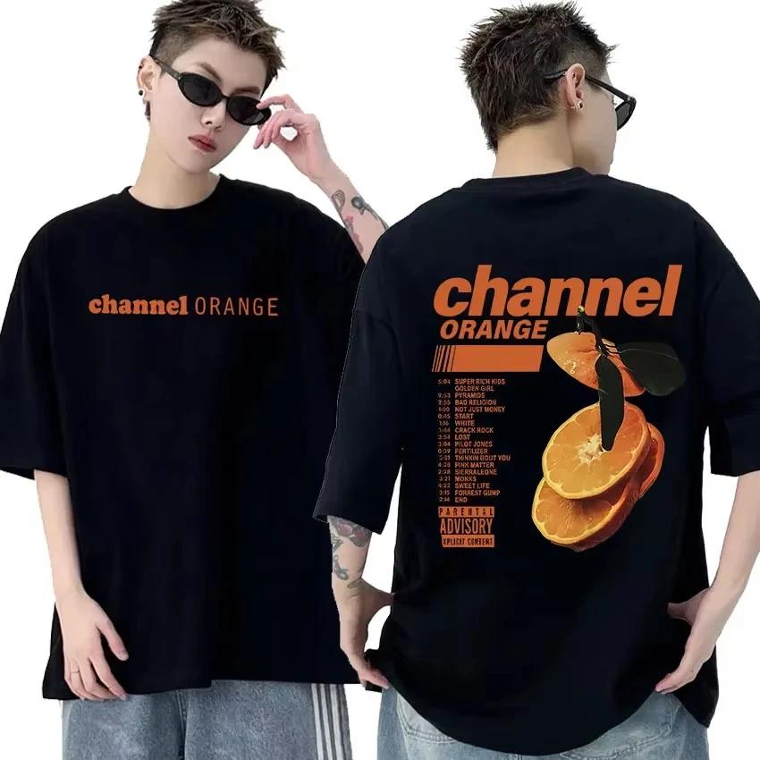 Rapper Frank Retro Graphic Tričko Pánské Hip Hop Ocean Album Oblečení Trička Y2k Unisex Blond Fashion Oversized Bavlněné tričko