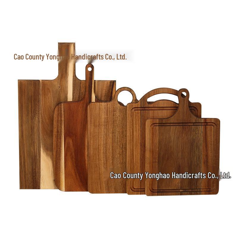 Acacia Wood Cutting Board - Kitchen & Restaurant Wooden Tray for Pizza, Steak, Fruit, and Bread