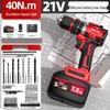DELIXI Lithium-ion Brushless Cordless Drill/Driver CN Plug (adapter Included)