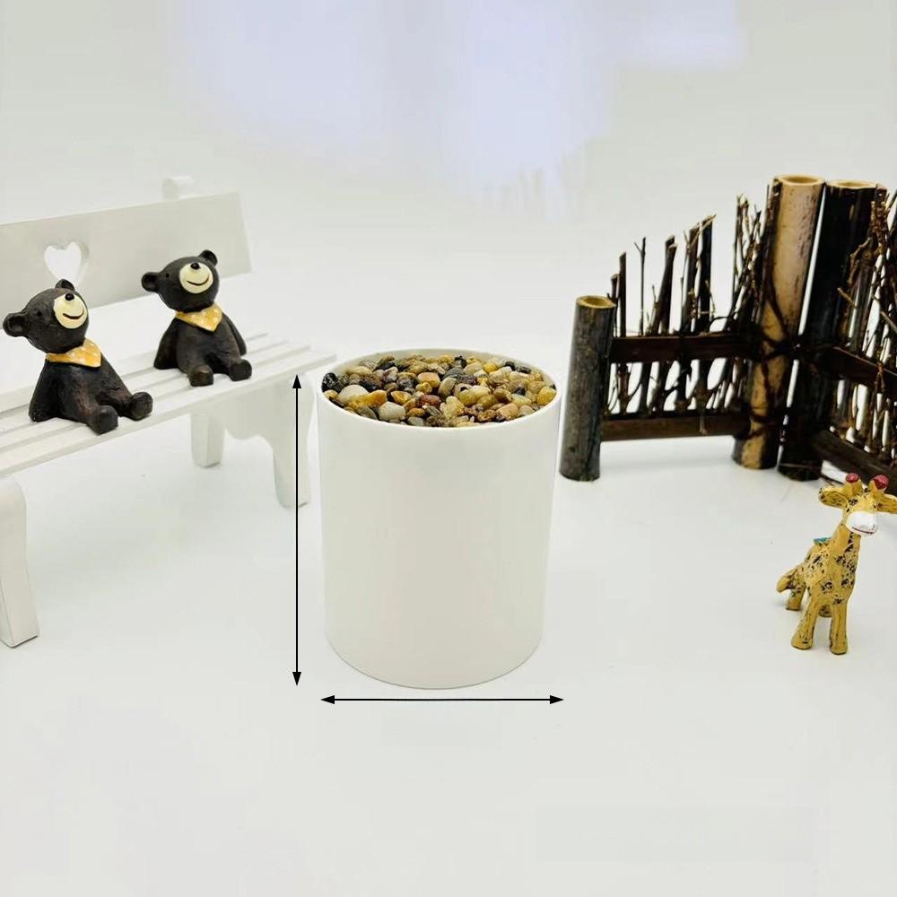 

Riverstones Plant Elegant Container With Minimalist Style For Living Decor Room Tall Cylinder Pot