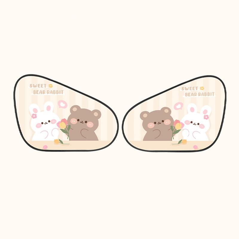 Car Sunshade Cartoon Electrostatic Film UV Protection Sunshade Reusable Adsorption Static Cling for Rear Windows