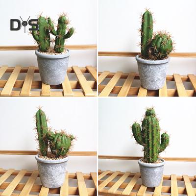 Artificial Foliage Succulent 13-Branch Cactus Plant Wedding Party Vivid Decor