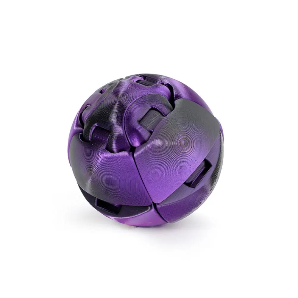 Fidget Toy 3D Printed Twistsphere Fidget Toy Gradient Gear Liquid Flow Ball With Rotating Design Anxiety Relief Toys