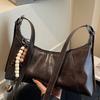 Simple Underarm Bag Women's 2025 New Autumn Retro Fashion Shoulder Bag Portable Messenger Casual Commuter Bag