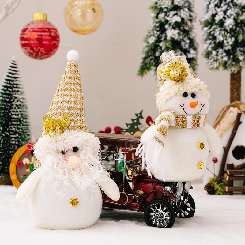 Weihnachts-Zwergpuppen Alter Mann Schneemannpuppen Weihnachtsdekorationen Weihnachtsgeschenke Ornamente
