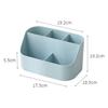 Desktop Storage Box Multi-functional Makeup Brush Remote Control Holder Plastic Storage Dividing Box Office Supplies Organizer