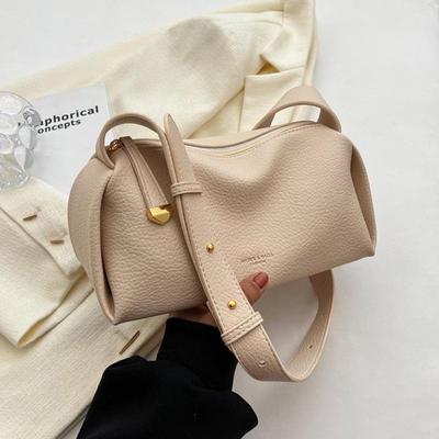 Women's Single Shoulder Underarm Bag, High-End PU Leather, Minimalist Casual Crossbody Pillow Design