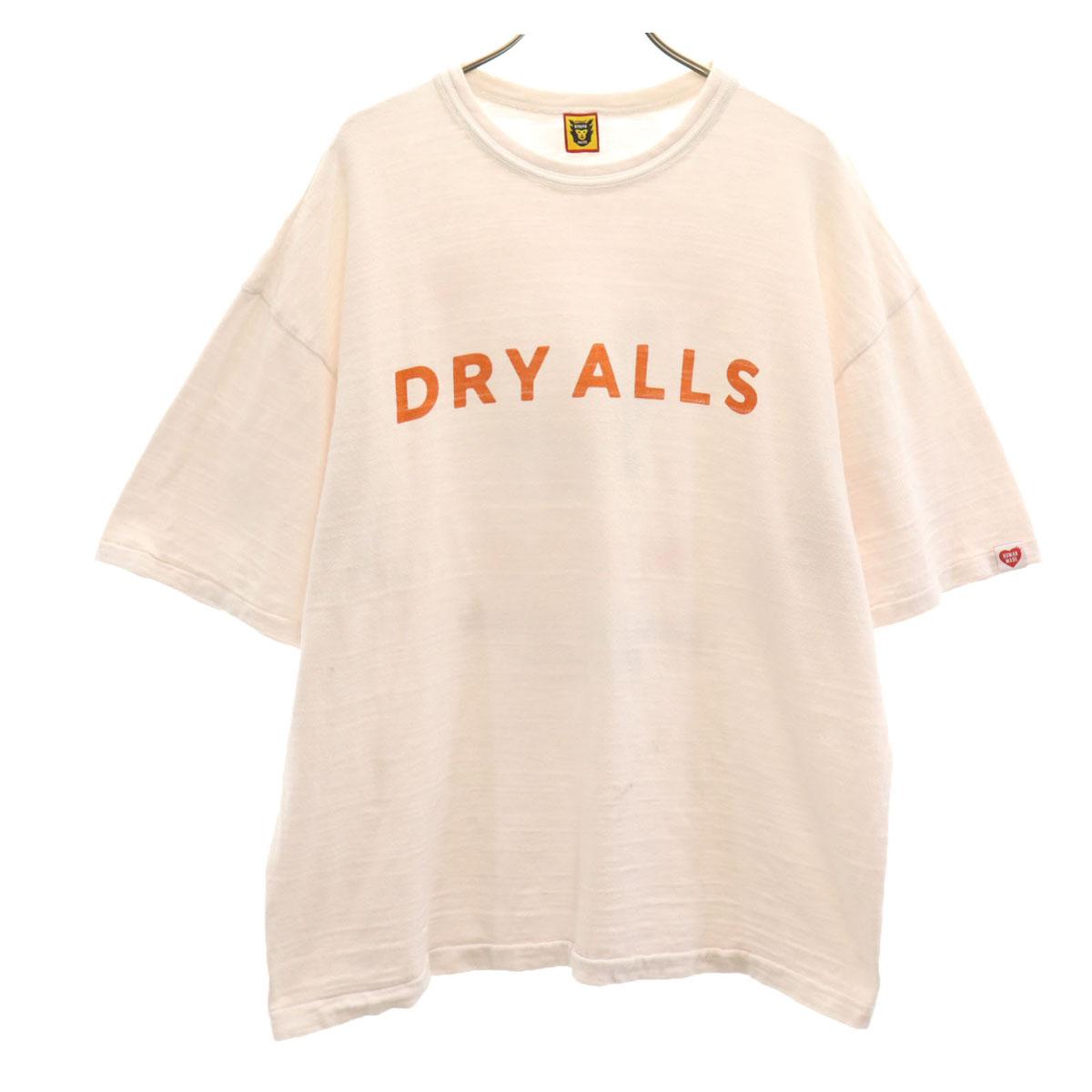 

HUMAN MADE сделано в Японии Футболка с коротким рукавом 2XL Белая Большой размер Мужская Б/у