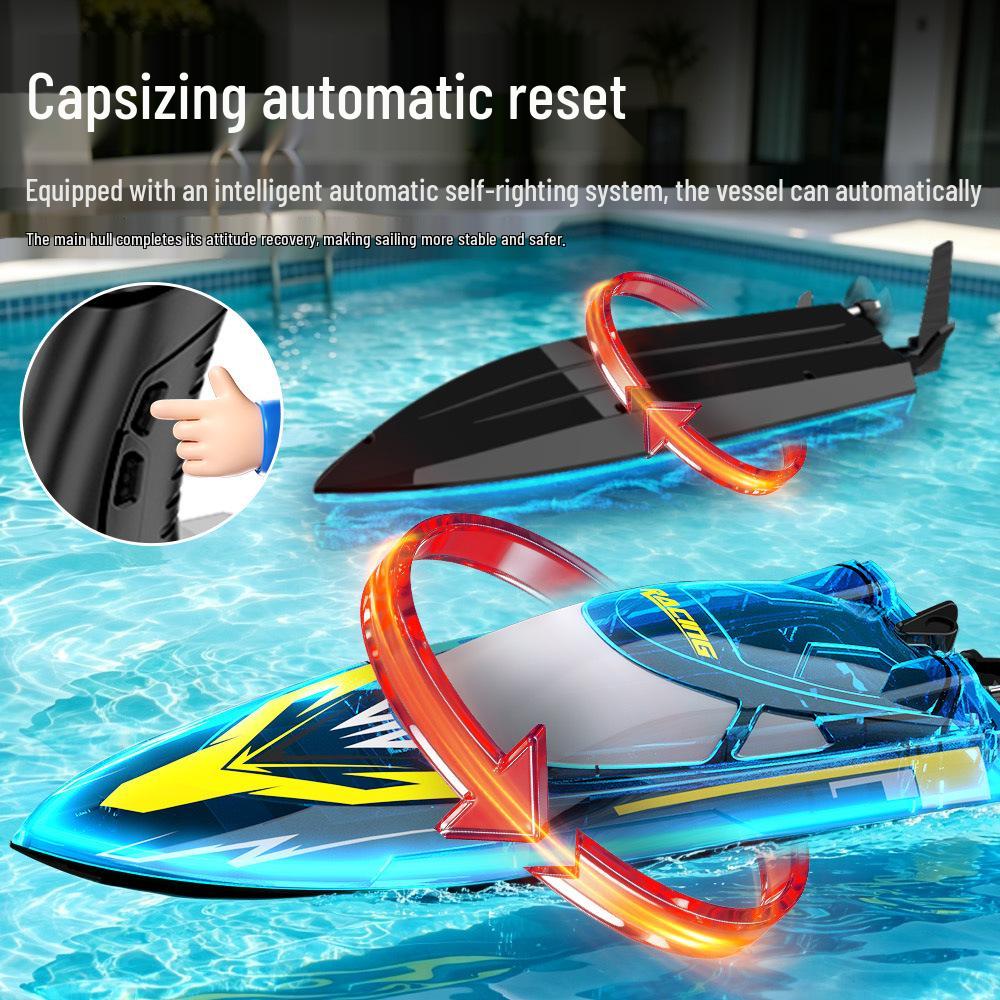Smart Children's RC Speedboat: Outdoor Educational Toy for Boys