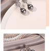 Silver-Gray Zircon Mother-of-Pearl Earrings - Elegant, Versatile, High-End Design