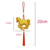 8Pcs Year of the Horse Fringed Pendant, Chinese New Year Car Pendant, New Year Home Decoration