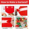 115pcs red and green latex balloon wreath set, suitable for Christmas and birthday decoration