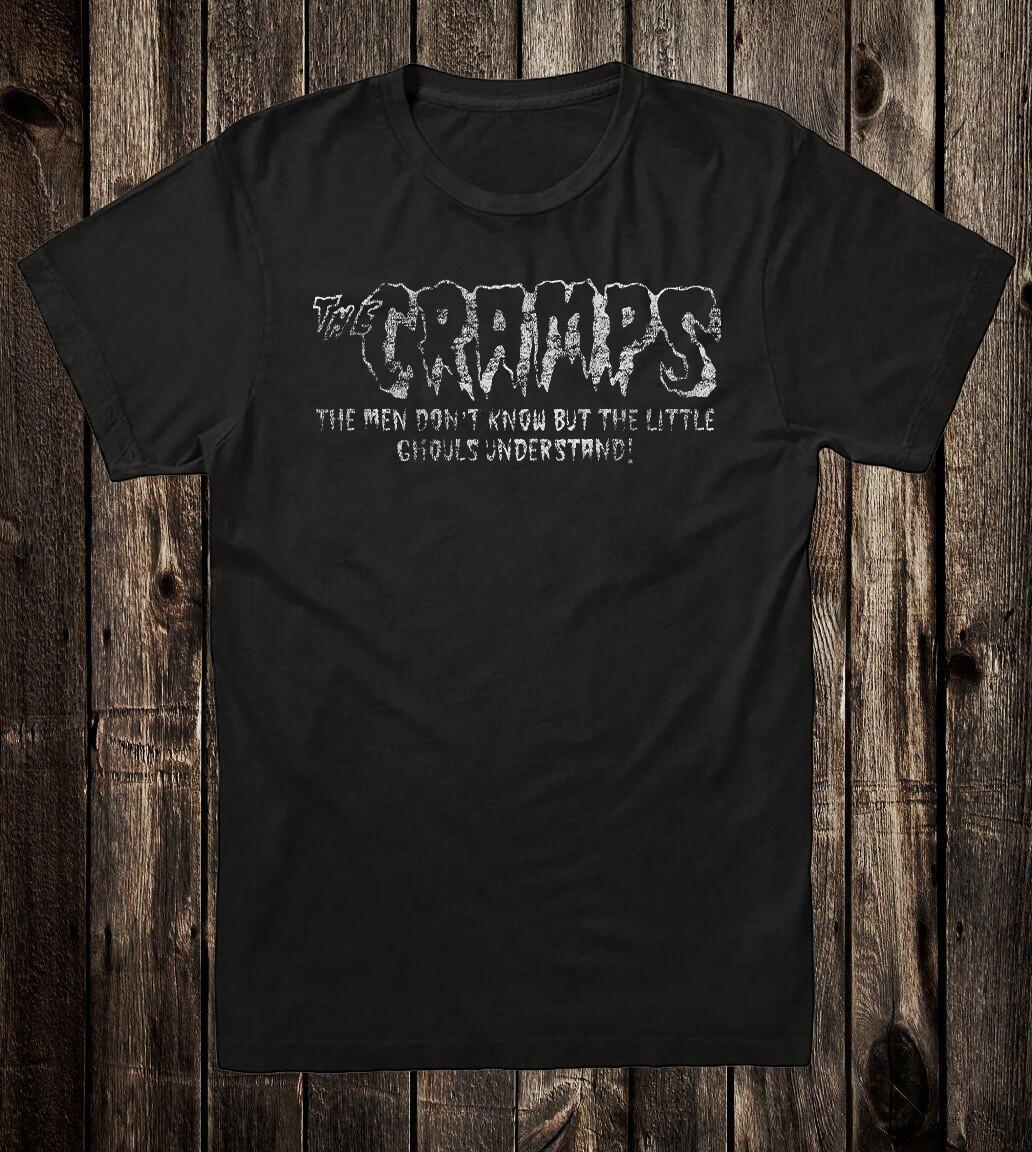Ретро Футболка 100% Хлопок Стиль Панк-Рок 80-х The Cramps Little Ghouls M